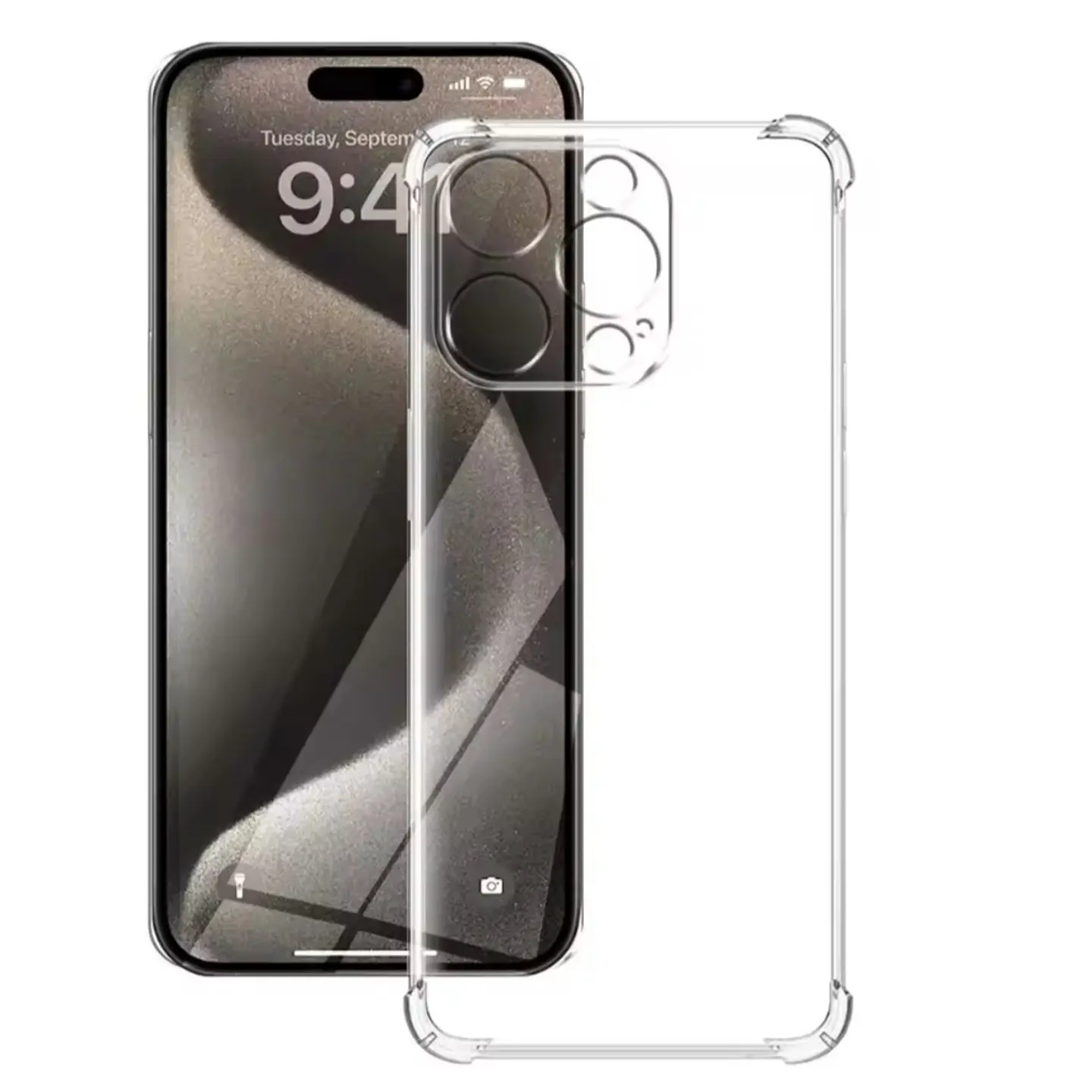 Carcasa Transparente Para iPhone 16 Pro  3