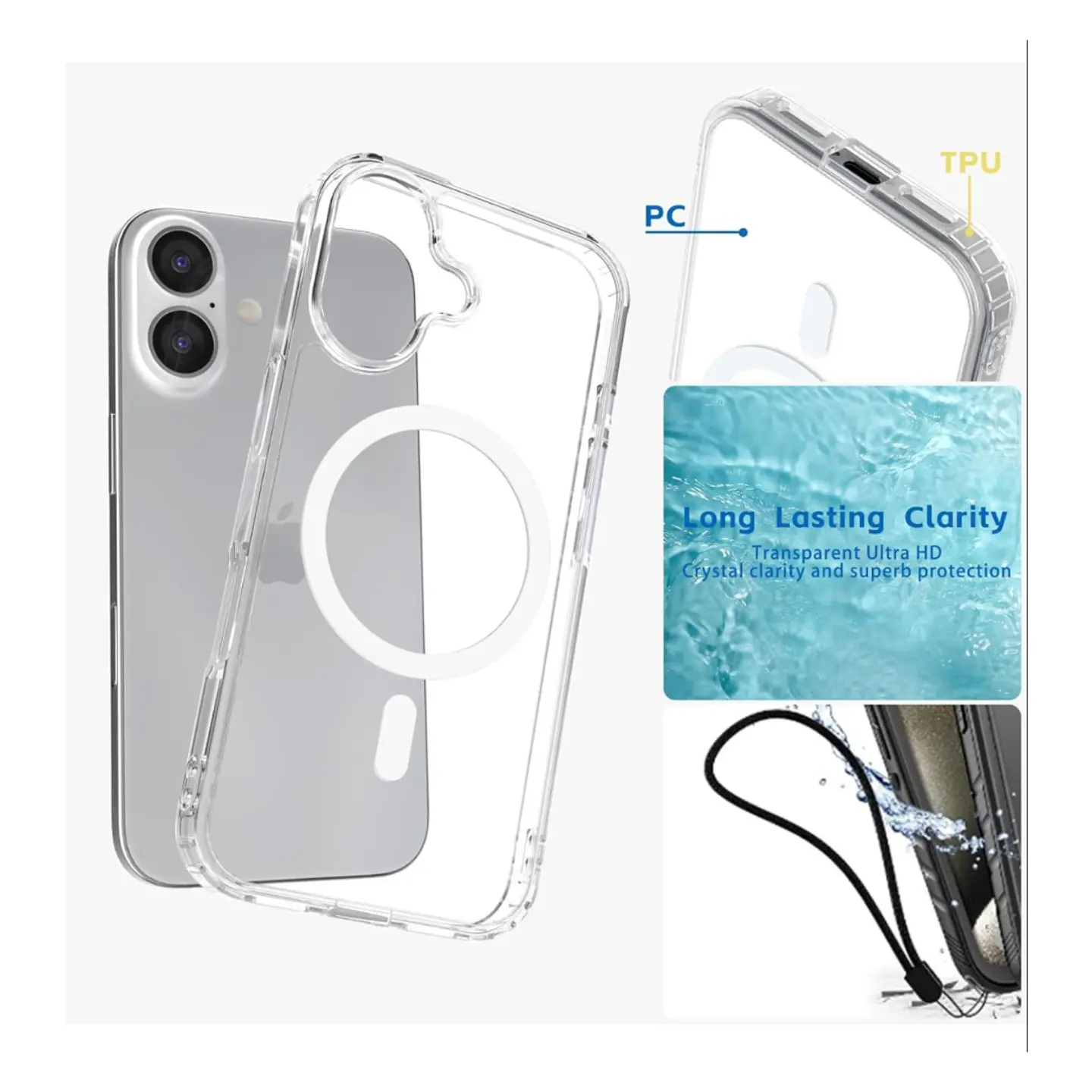 Carcasa Magnética Magsafe Para iPhone 16  4