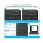 Teclado Bluetooth Inalámbrico 11 pulgadas Español Para iPad/Tablet/iPhone - thumbnail 7