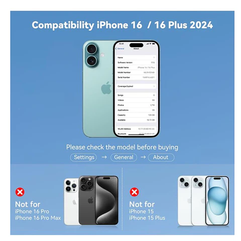 Lámina de Cámara Para iPhone 16