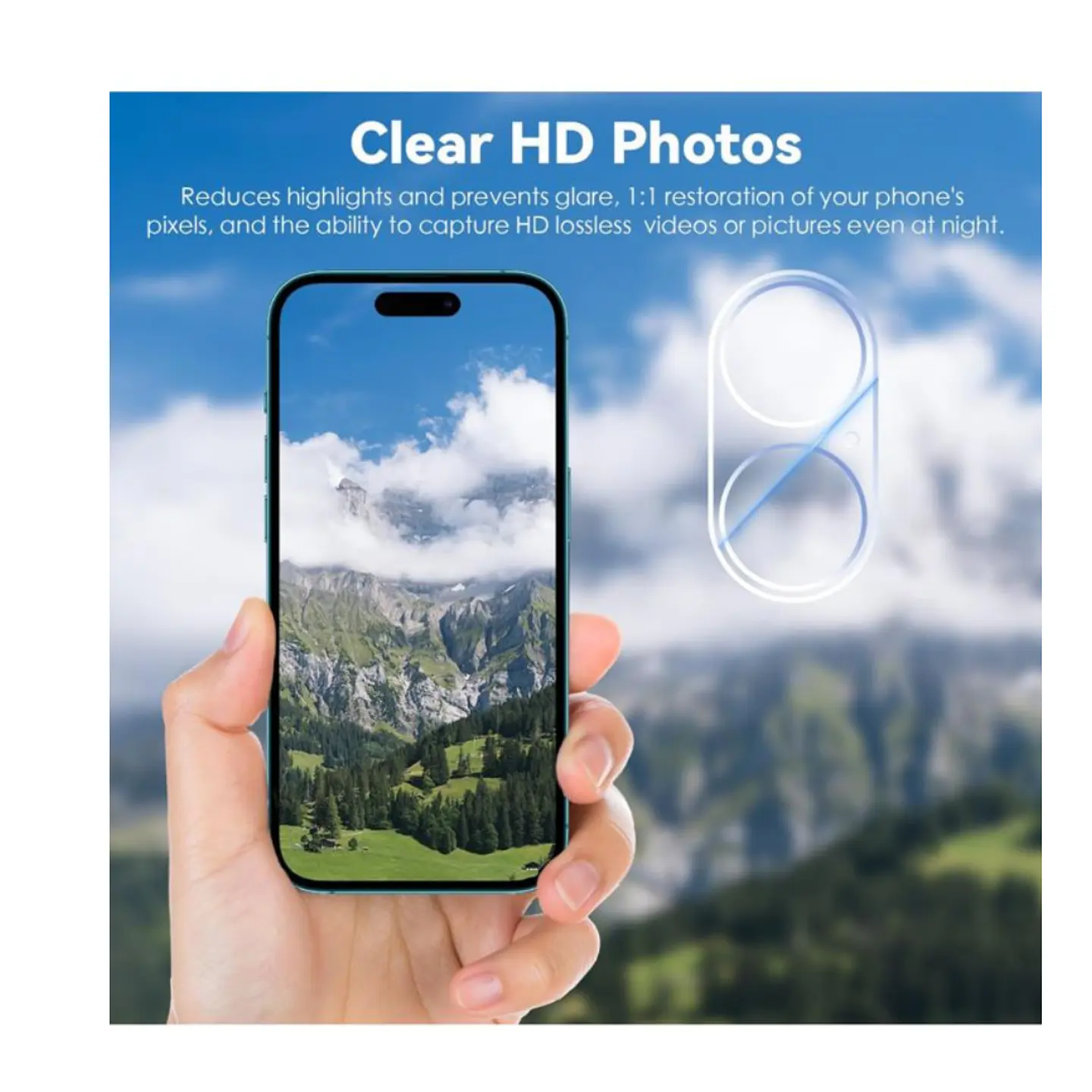 Lámina de Cámara Para iPhone 16 Plus 6