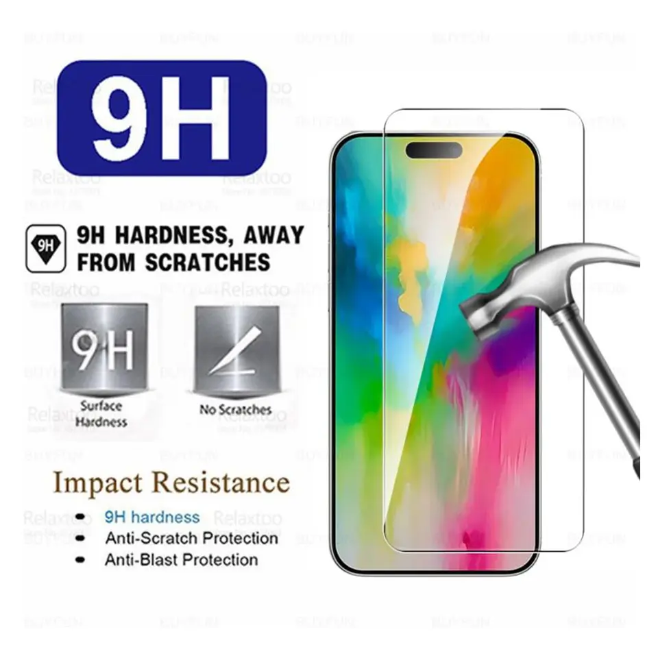 Lámina de Vidrio Completa Para iPhone 16 Plus 3