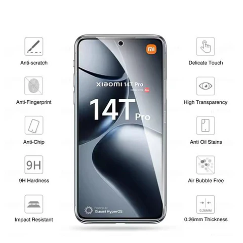 Lámina de vidrio Completa Para Xiaomi 14t / 14t Pro