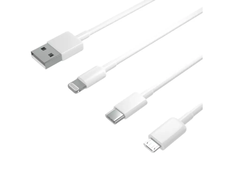 Cable Multicargador USB Carga Rápida 3 En 1 1