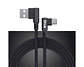 Cable USB-C reforzado 90° L carga rápida 2.4A - Miniatura 1