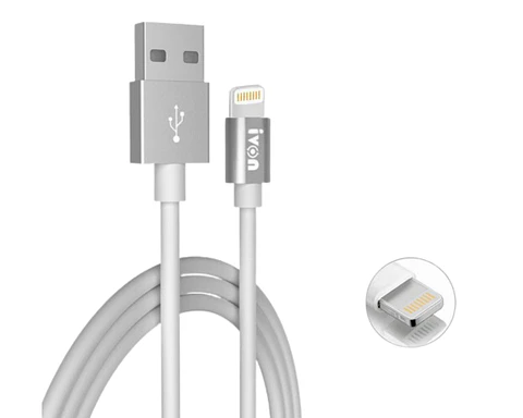 Cable carga rápida 2.4A USB-LIGHTNING 2M
