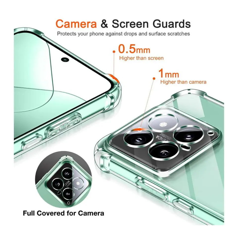 Carcasa Transparente Reforzado Para Xiaomi 14  4