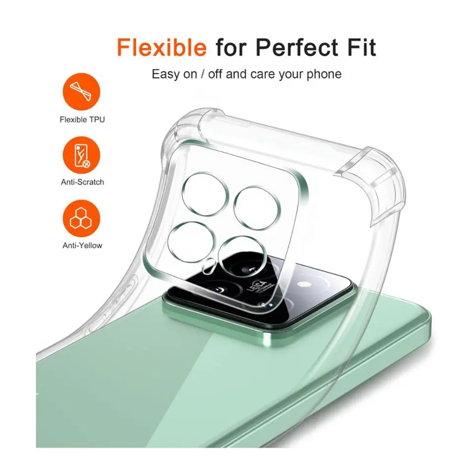 Carcasa Transparente Reforzado Para Xiaomi 14  6