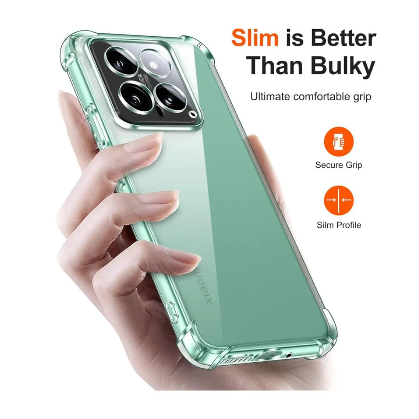 Carcasa Transparente Reforzado Para Xiaomi 14  8