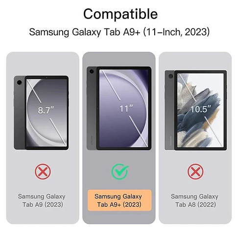 Funda Protectora 360° Giratoria Para Samsung Galaxy Tab A9+ Plus 11 