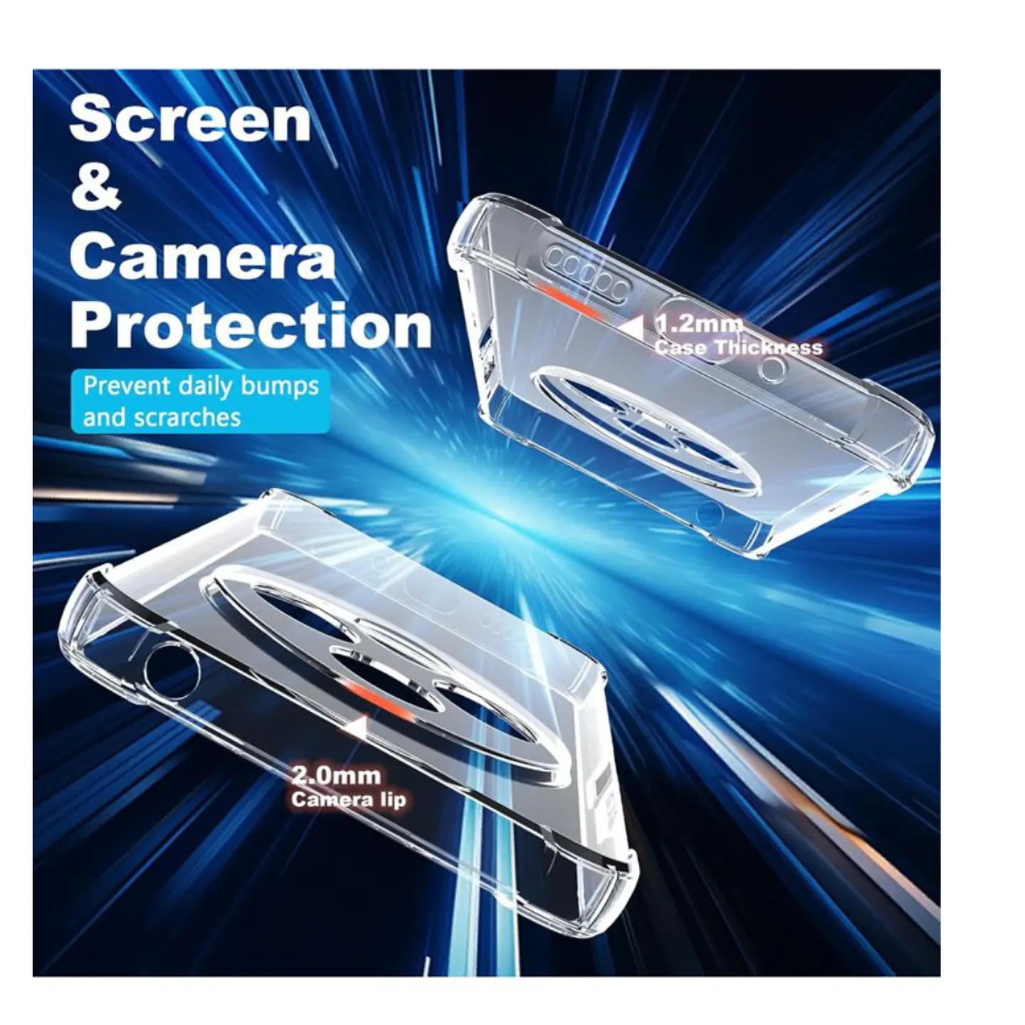 Carcasa Transparente Reforzado Para Xiaomi Redmi 14C 6