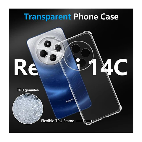 Carcasa Transparente Reforzado Para Xiaomi Redmi 14C