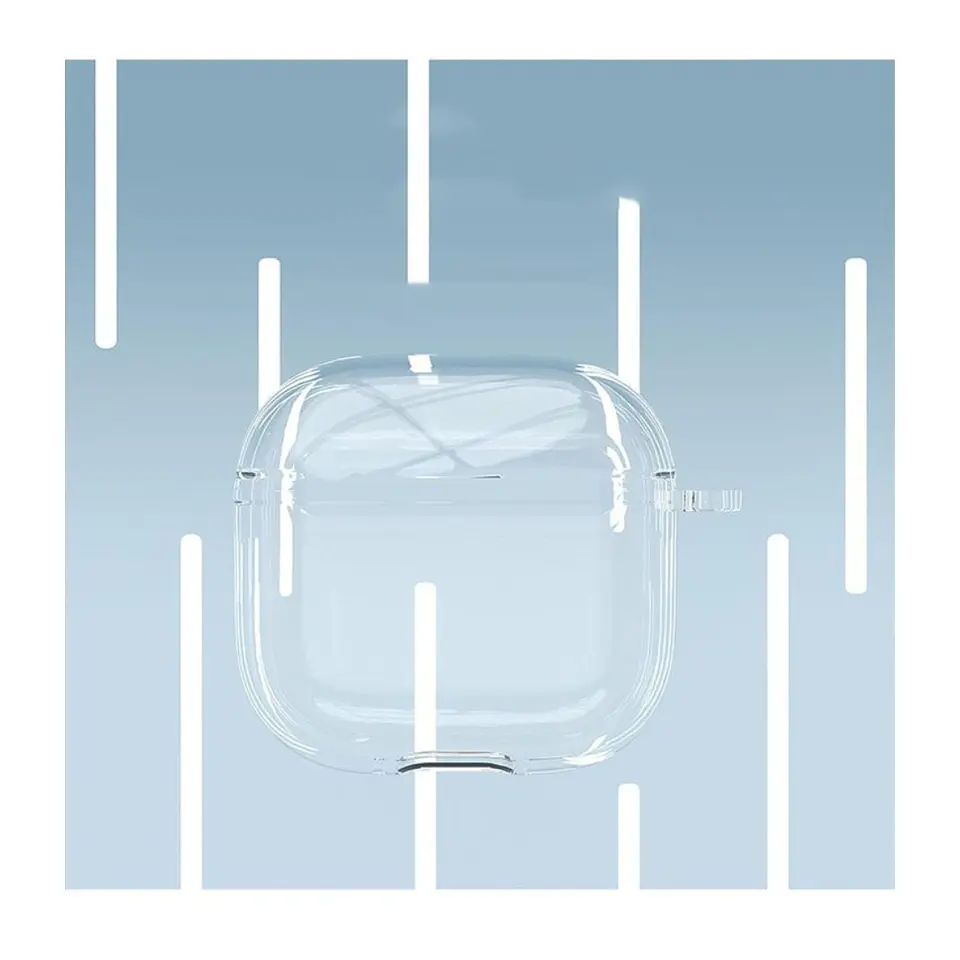 Carcasa Funda Transparente / Brillante Tpu Silicona Para AirPods 4 2024 4