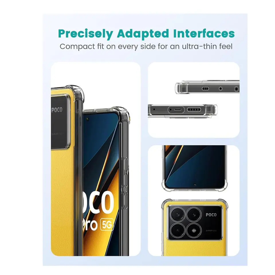 Carcasa Transparente Para Xiaomi Poco X6 Pro 5g 5