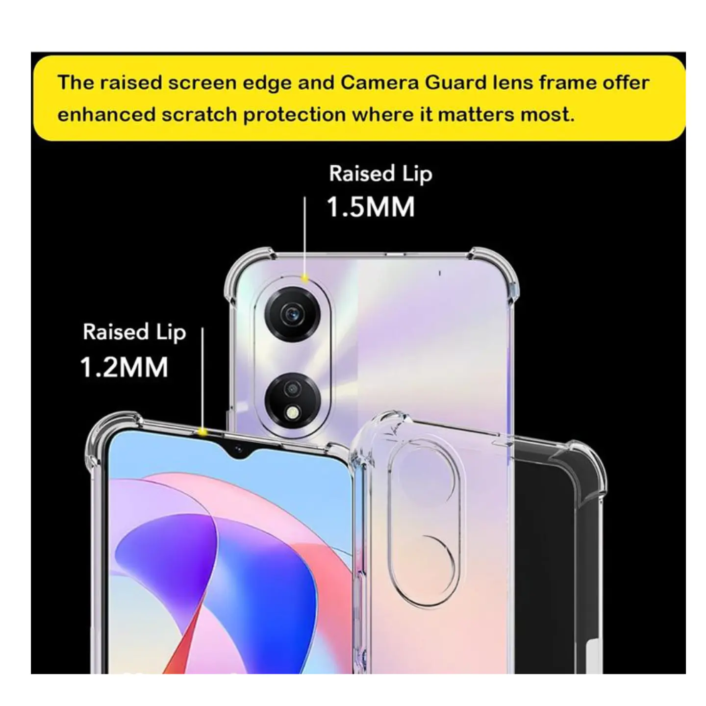 Carcasa Transparente Reforzado Para Honor X5 Plus 5
