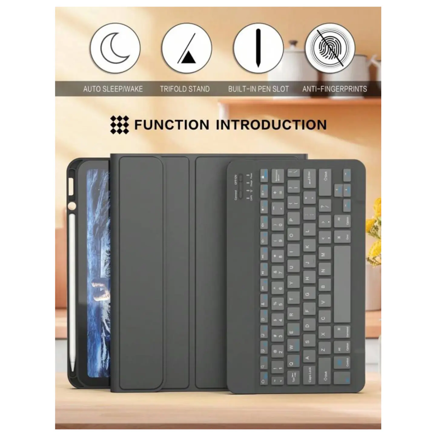  Funda Con Teclado Español Para iPad Mini 7 Gen (8.3) 3