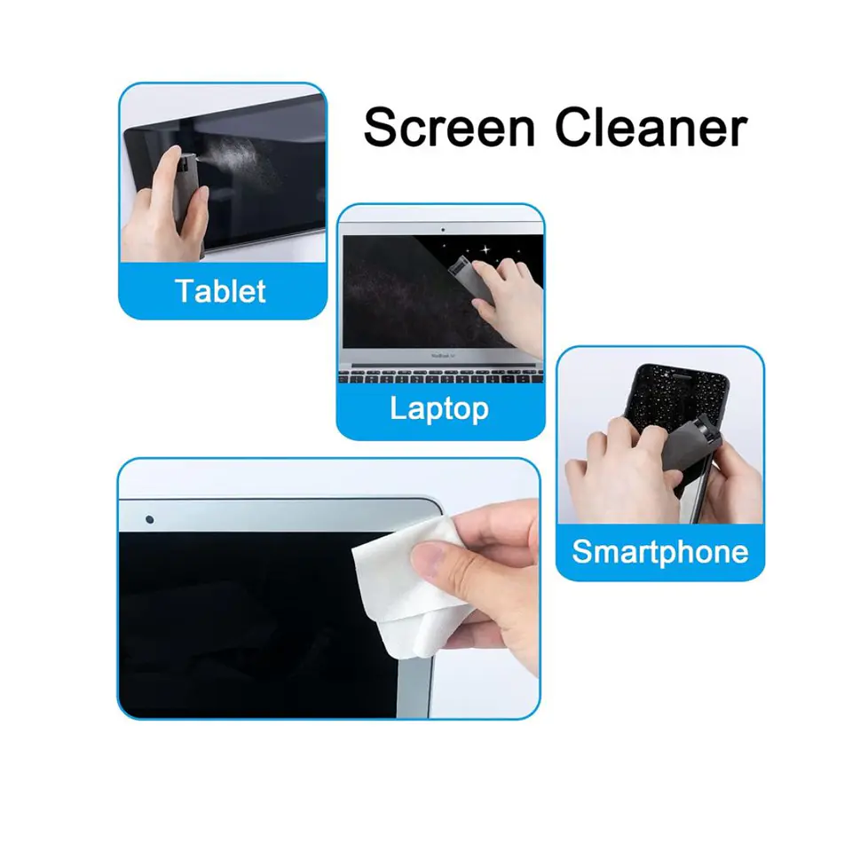 Kit Limpieza Notebook Limpiador Pantalla Teclado Pc Tv Tablet 5