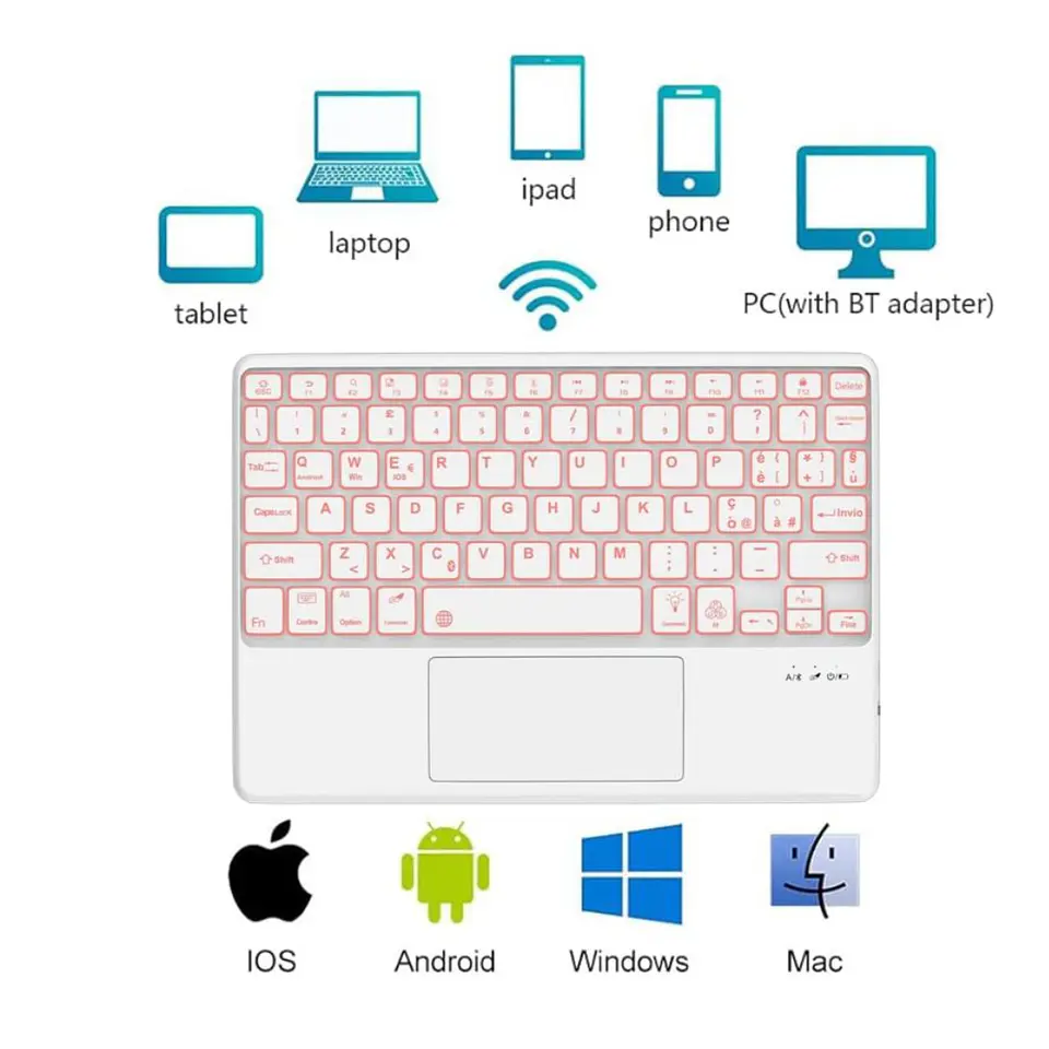 Funda Con Teclado Español Touchpad Para iPad Air 10.9 4ta 5ta Generacion  10