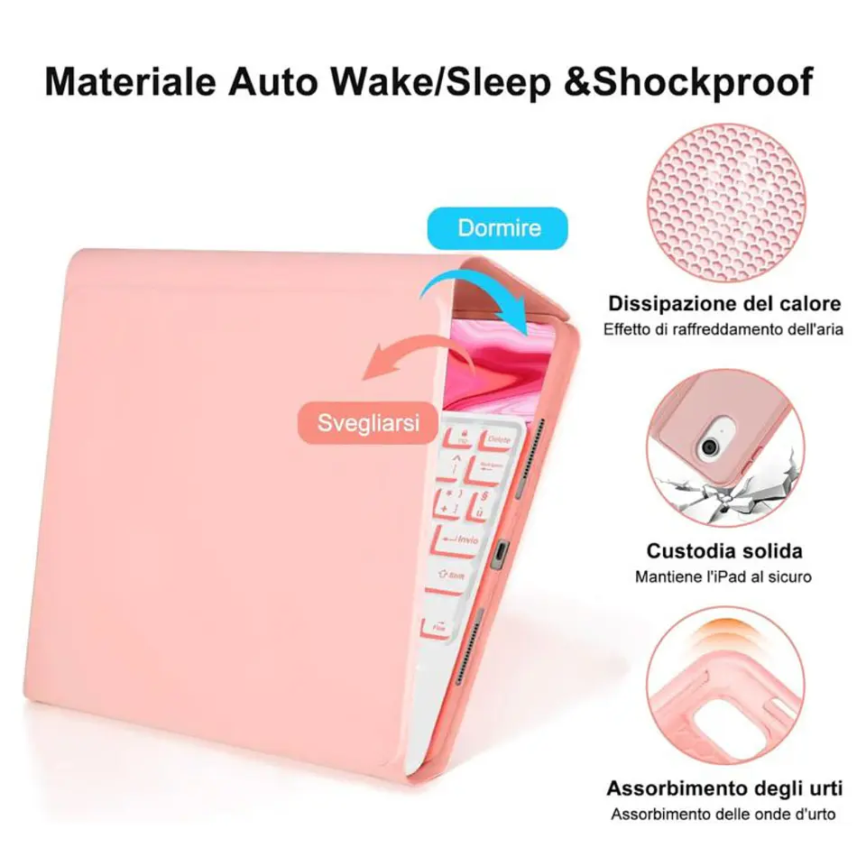 Funda Con Teclado Español Touchpad Para iPad Air 10.9 4ta 5ta Generacion  13
