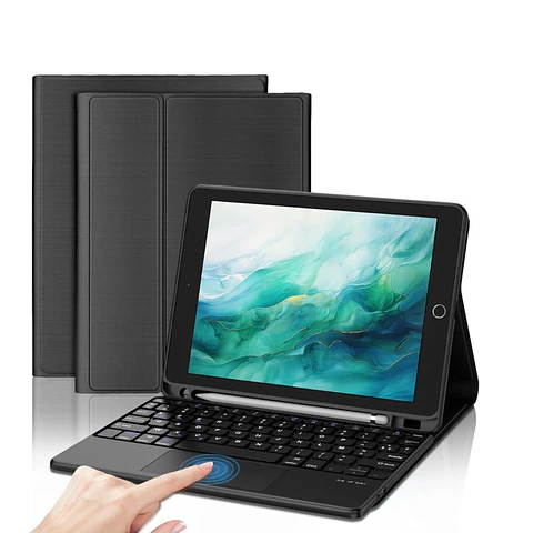 Funda Con Teclado Español Touchpad Para iPad 9.7