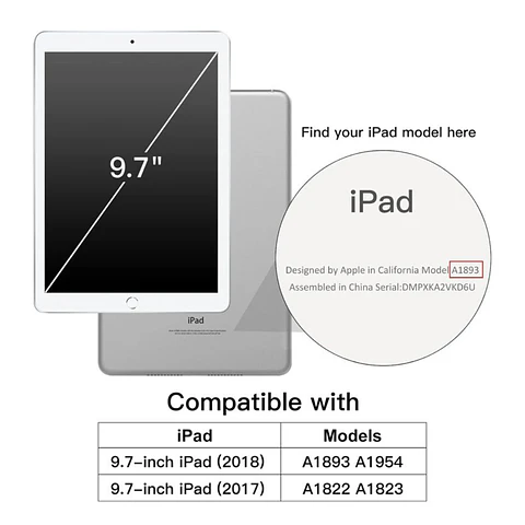 Funda Con Teclado Español Touchpad Para iPad 9.7