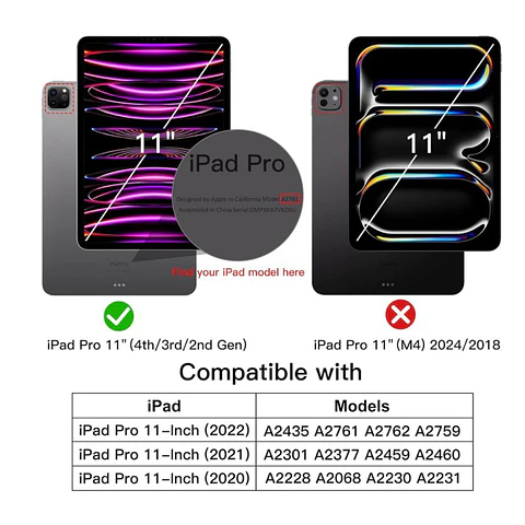 Funda Smart Cover Con Ranura Para iPad Pro 11 2018 2020 2021 2022