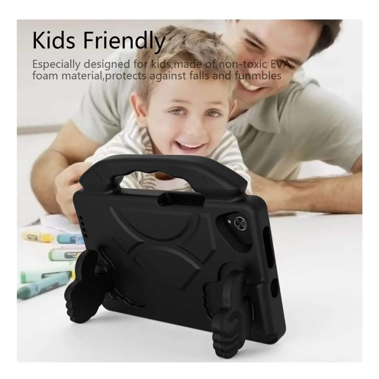 Carcasa Infantil Anti Golpe Goma Eva Para Xiaomi Redmi Pad Se 8.7