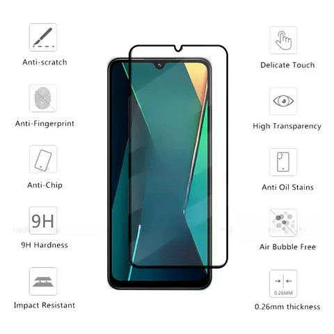  Lámina de vidrio Completa Para Xiaomi Poco C75