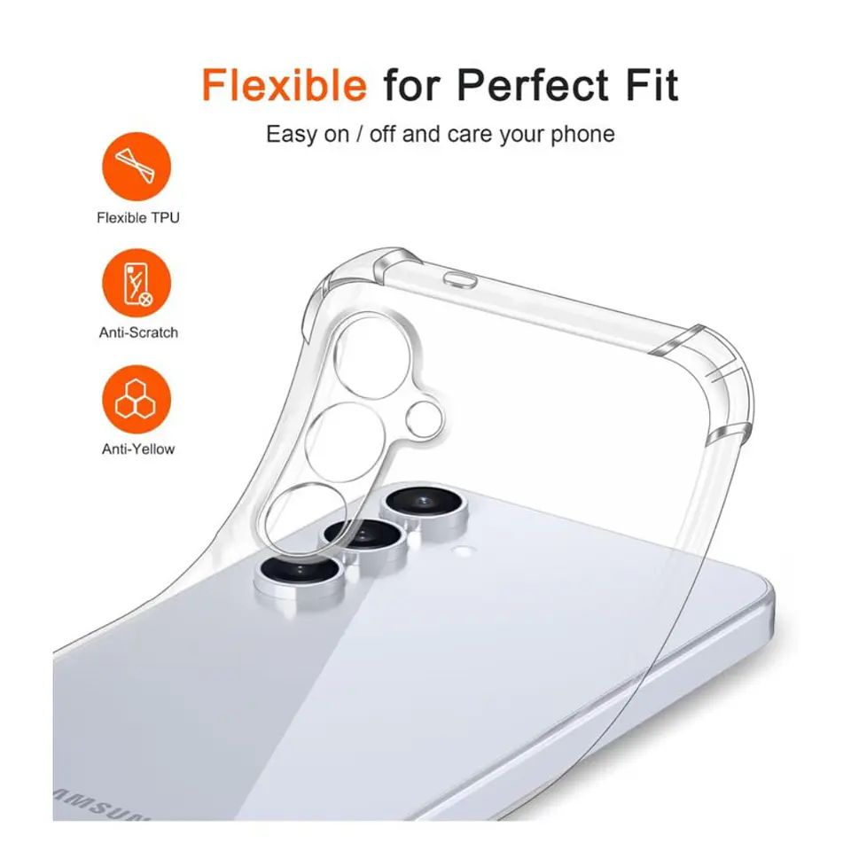 Carcasa Transparente Para Samsung Galaxy S25 Plus 6