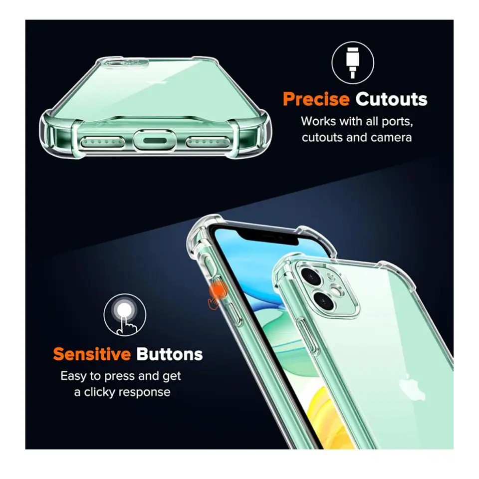 Carcasa Transparente para iPhone 11 4