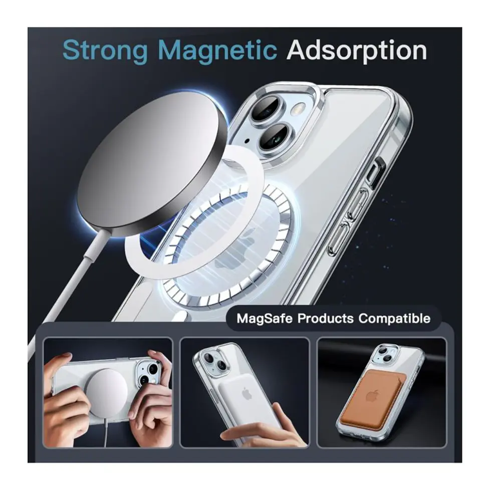 Carcasa Magnética Magsafe Para iPhone 15 Plus 5