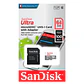 Tarjeta Memoria 64gb Sandisk Micro Sd Clase 10 + Adaptador - thumbnail 4