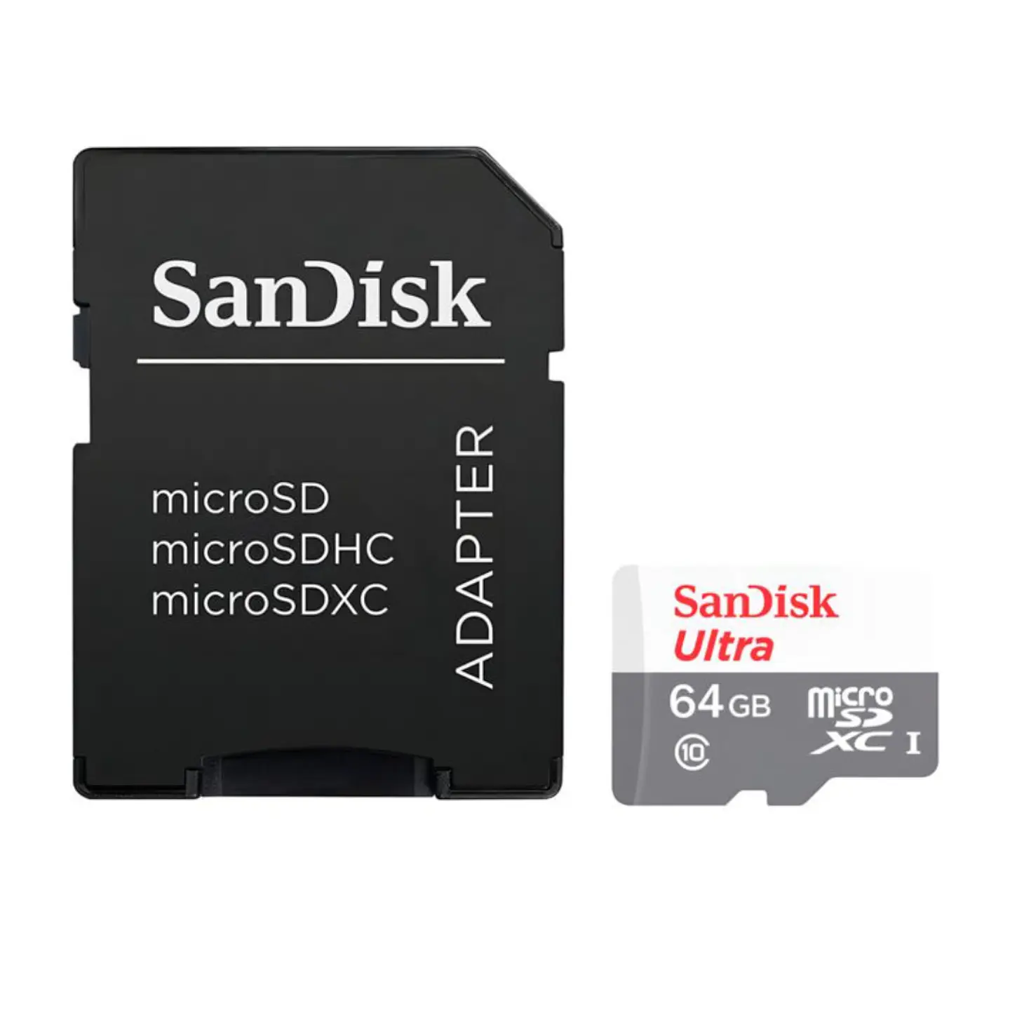 Tarjeta Memoria 64gb Sandisk Micro Sd Clase 10 + Adaptador 3