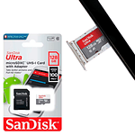 Tarjeta Memoria 128gb Sandisk Micro Sd Clase 10 + Adaptador