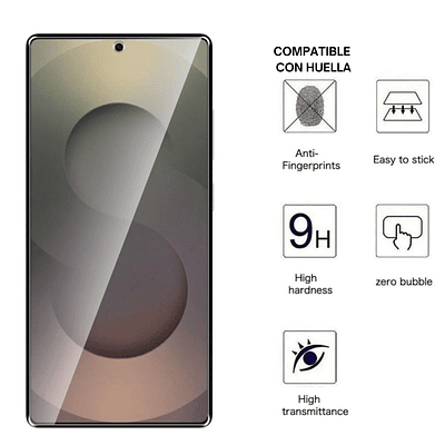  Lámina de Vidrio completa Para Samsung Galaxy S25 Plus