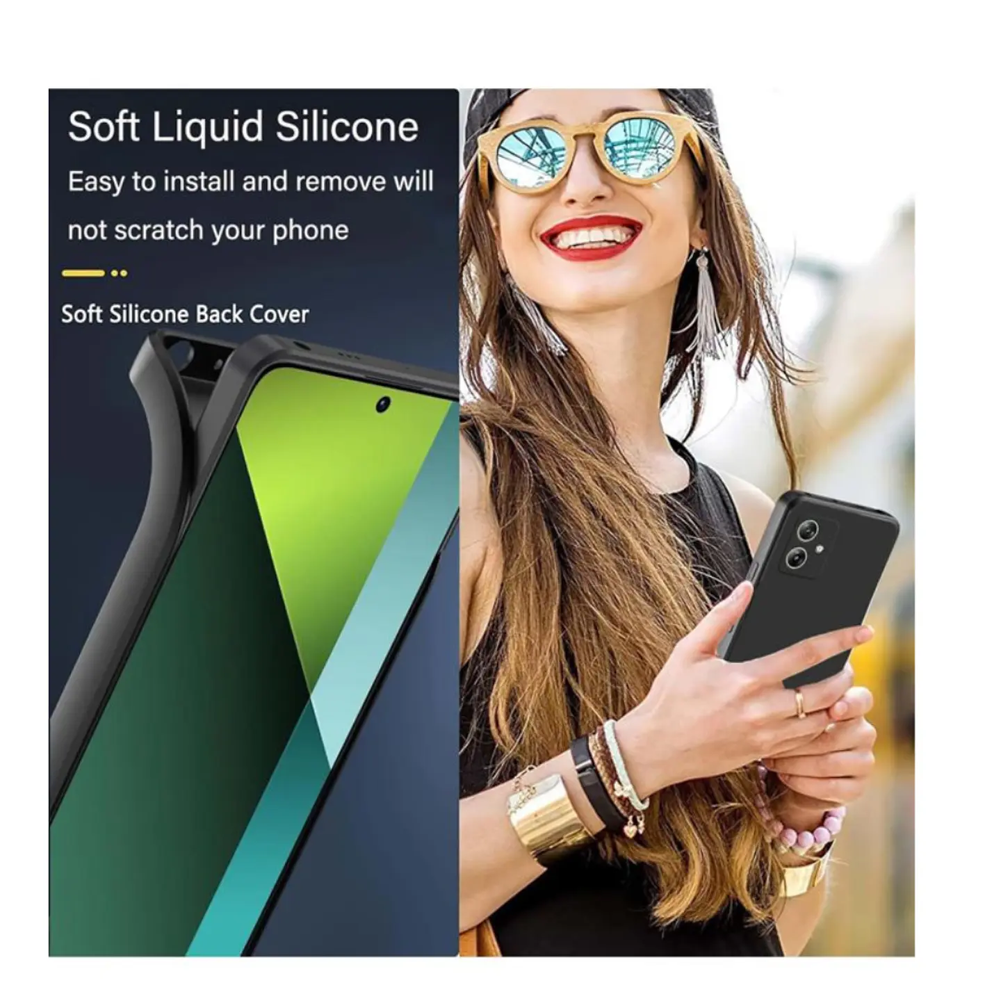 Carcasas Silicona Color Para Motorola G55 7