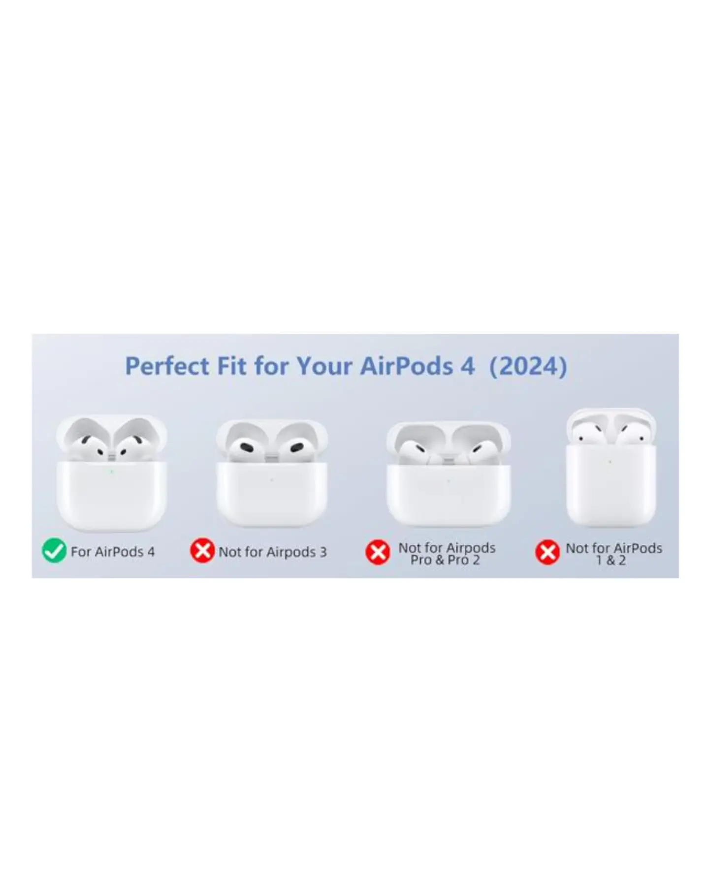 Funda Silicona Color Premium Para AirPods 4 2024 2