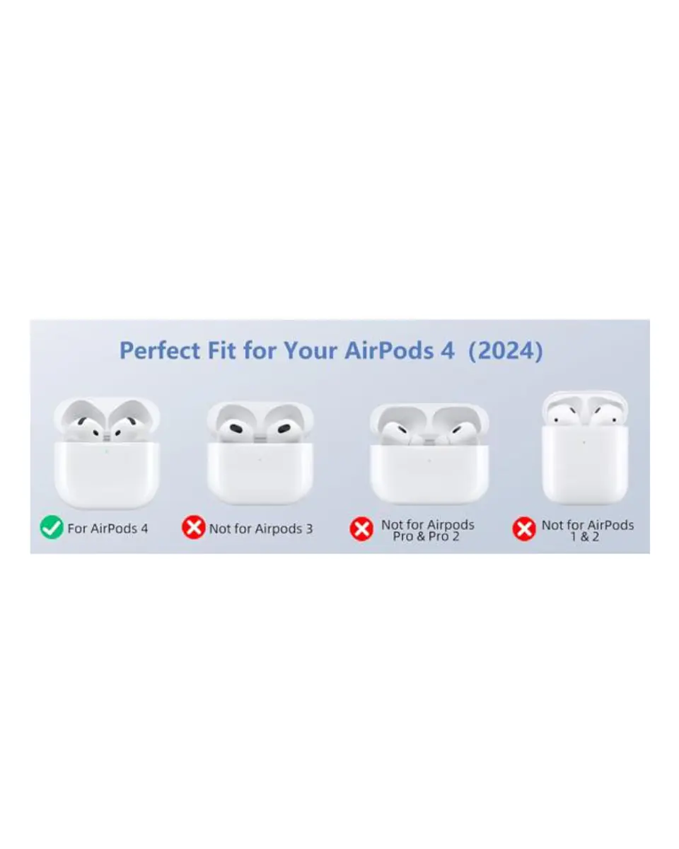 Funda Silicona Color Premium Para AirPods 4 2024 2