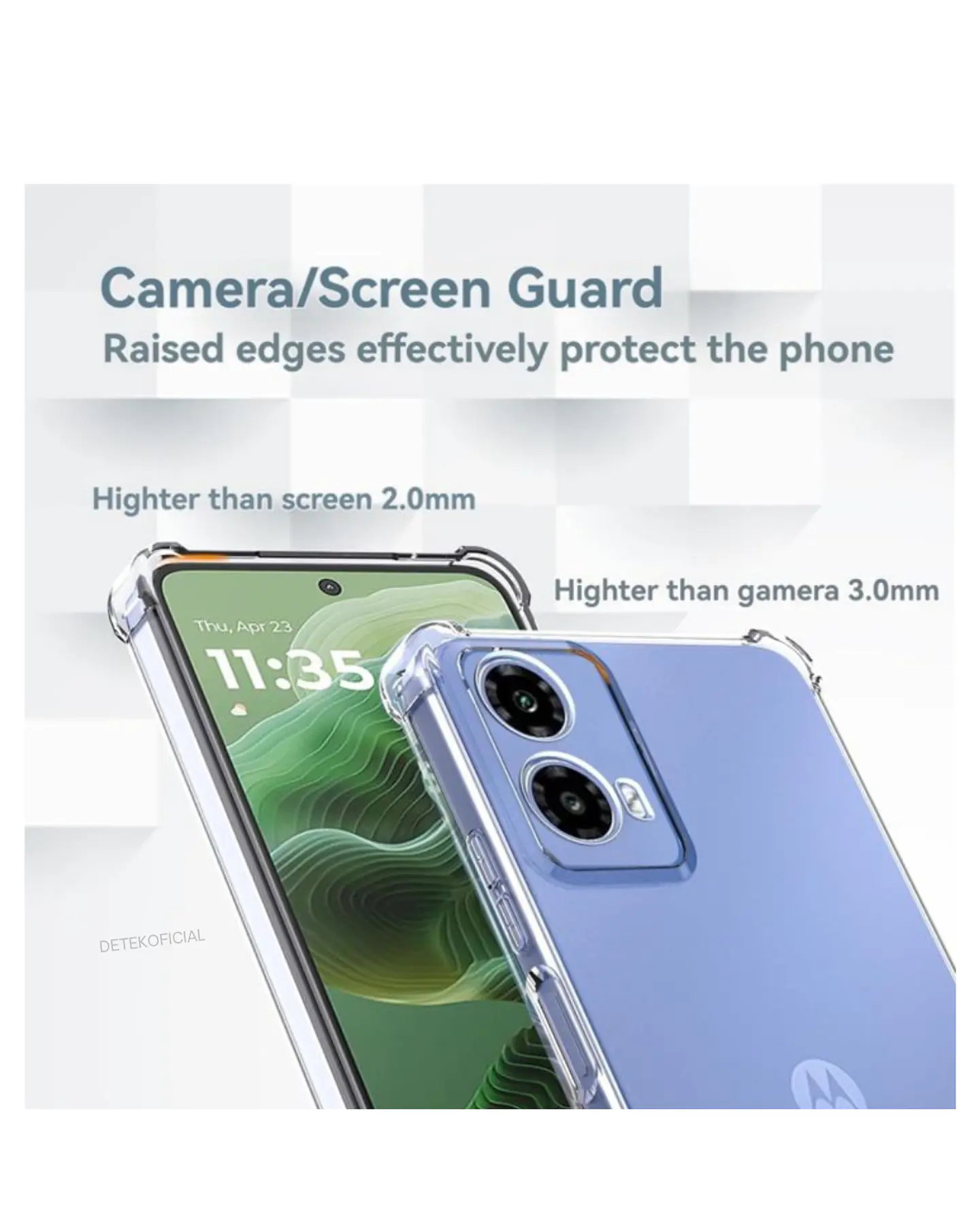 Carcasa Transparente Para Motorola G55 3