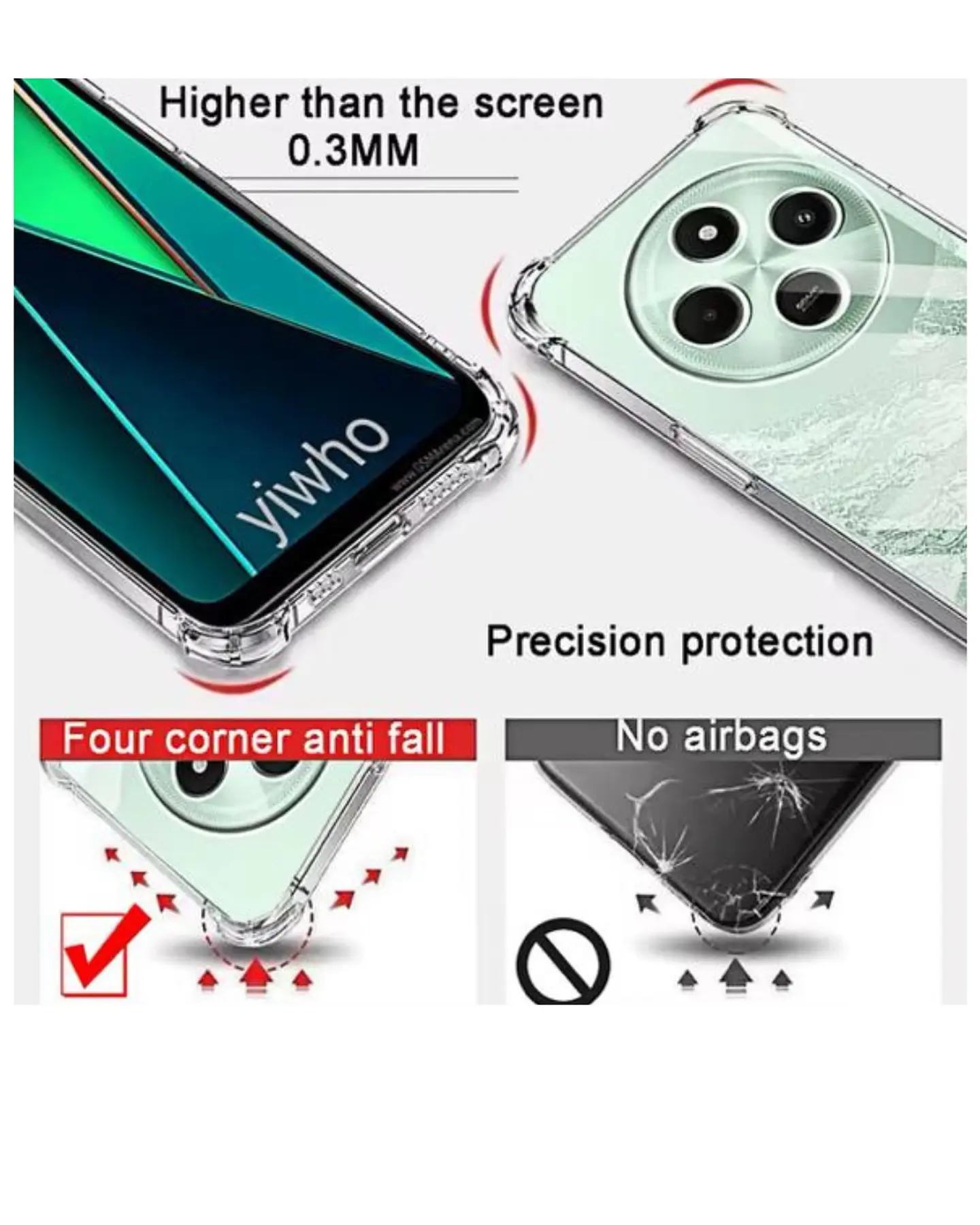 Carcasa transparente para Xiaomi Poco C75  3