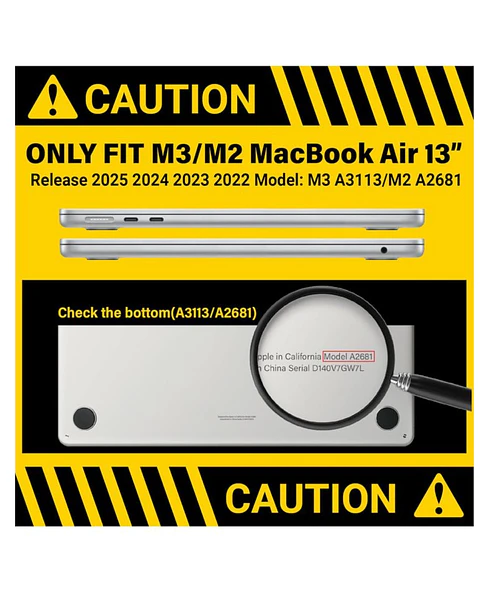 Carcasa Acrílica Protectora Para MacBook Air 13,6 M3 