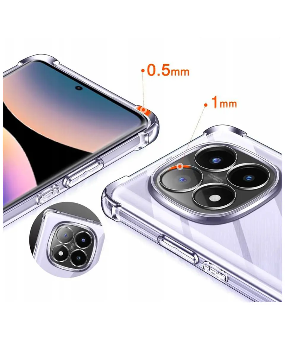 Carcasa Transparente Para Xiaomi Note 14 Pro + Plus 5g  4