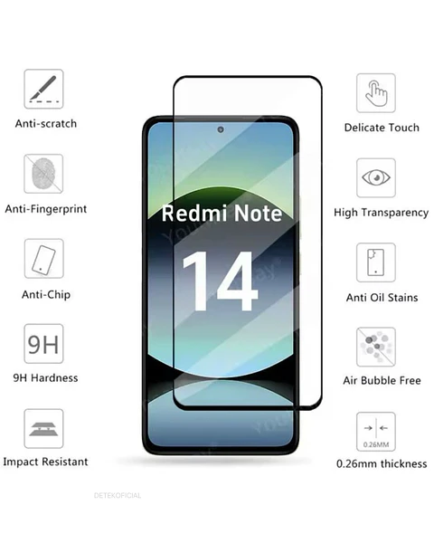  Lámina de Vidrio Completa Para Xiaomi Redmi Note 14 5G