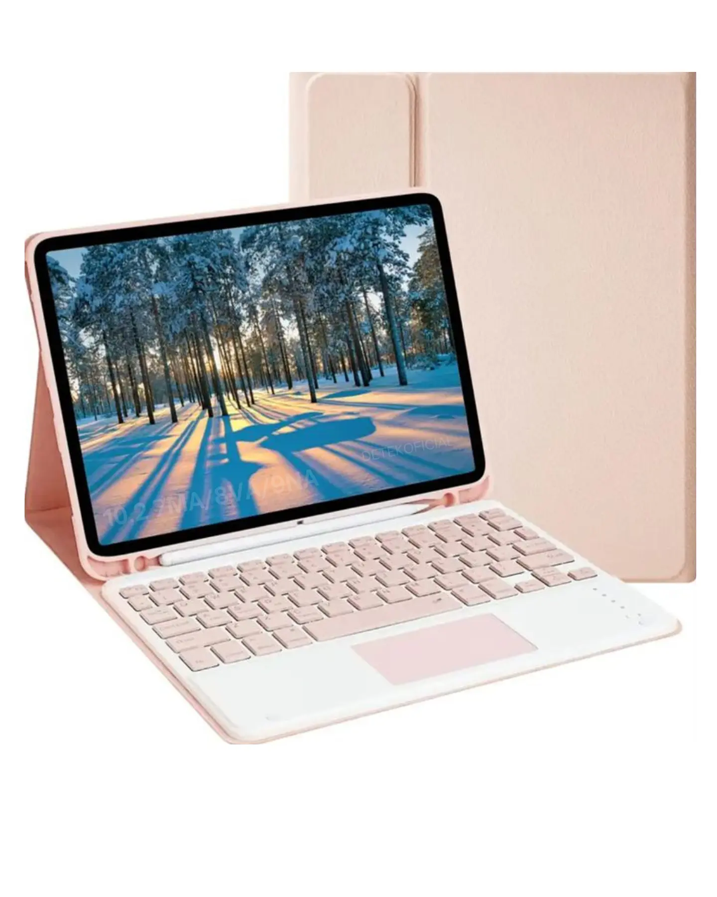 Funda Con Teclado Español Touchpad Para iPad 10.2 7ma / 8va y 9na Generación  7