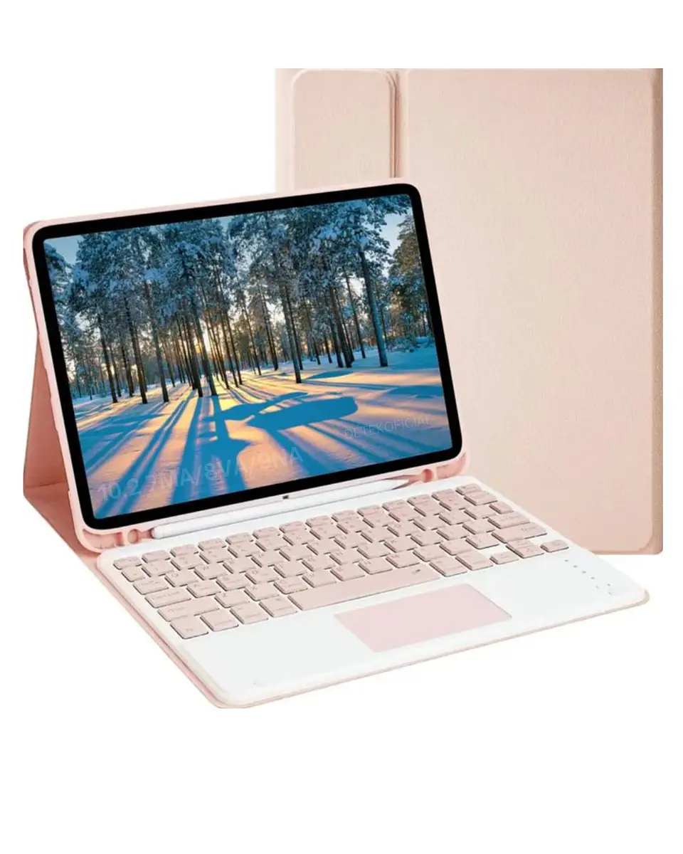 Funda Con Teclado Español Touchpad Para iPad 10.2 7ma / 8va y 9na Generación  7