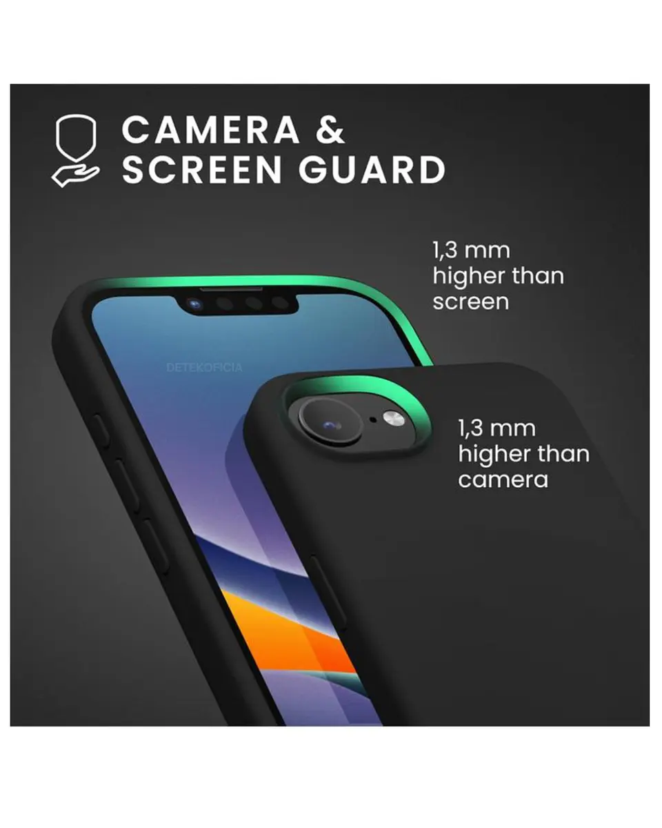 Carcasa silicona color Para iPhone 16e 3