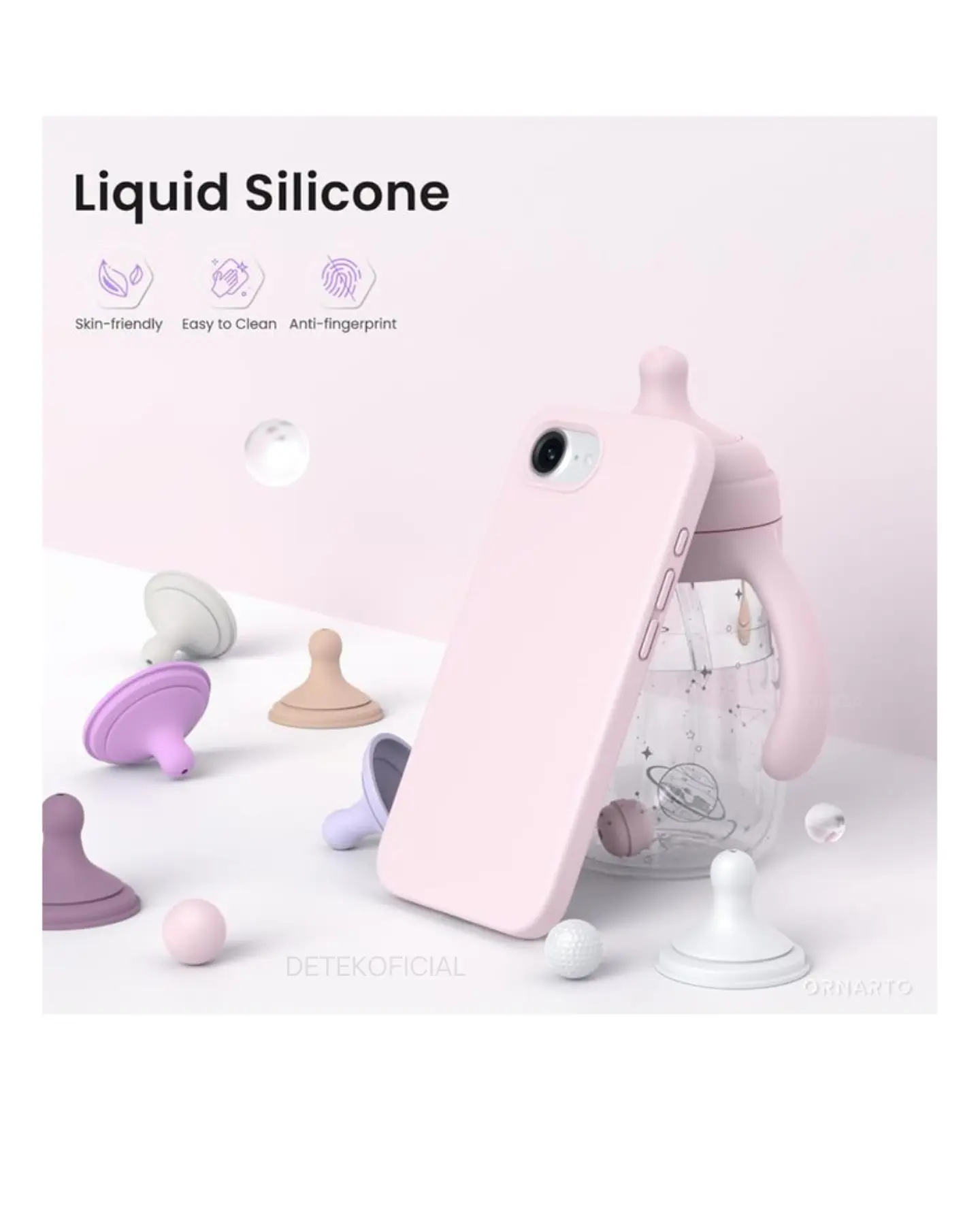 Carcasa silicona color Para iPhone 16e 9