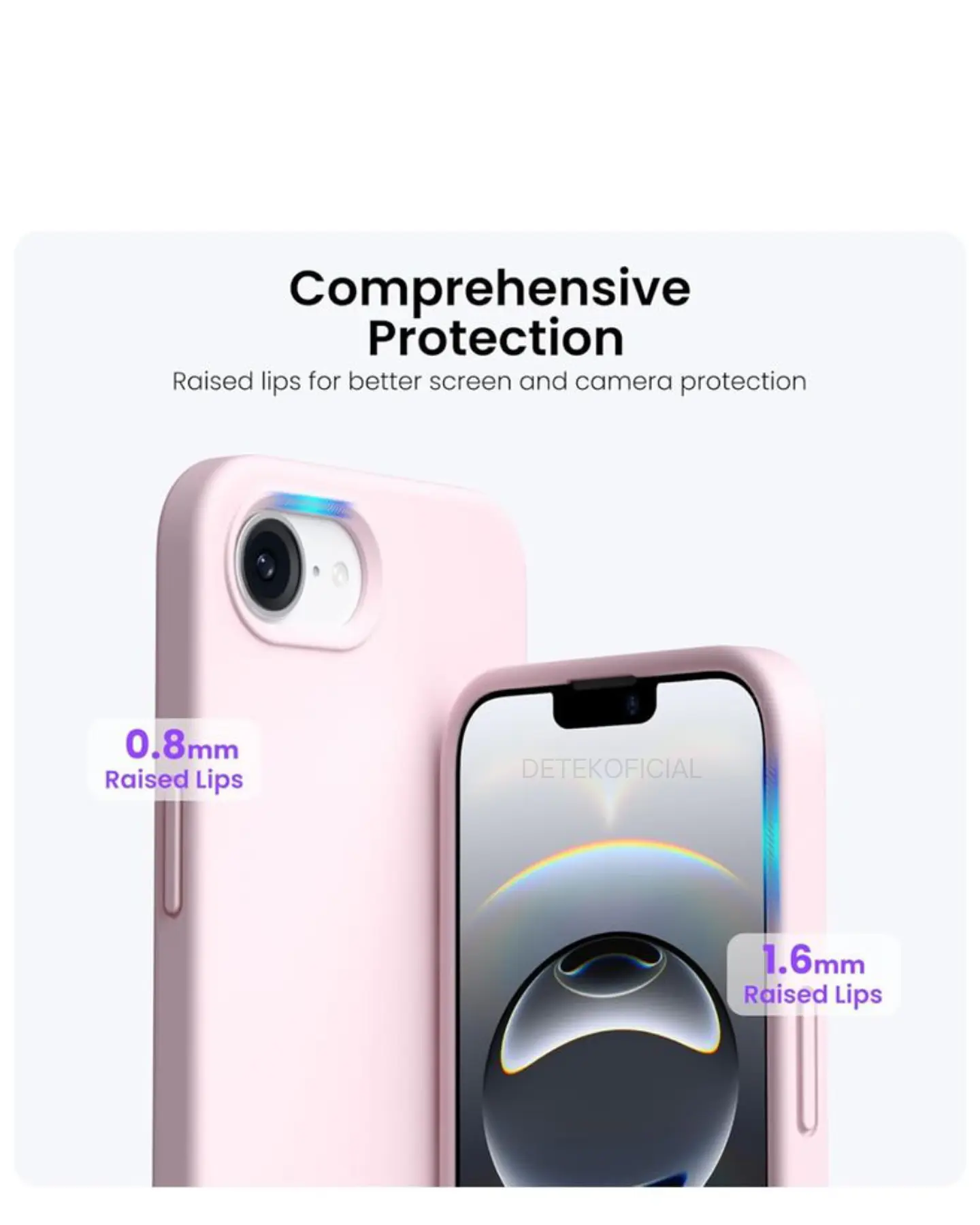 Carcasa silicona color Para iPhone 16e 10