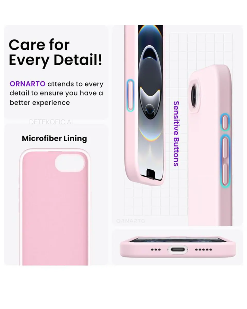 Carcasa silicona color Para iPhone 16e 11