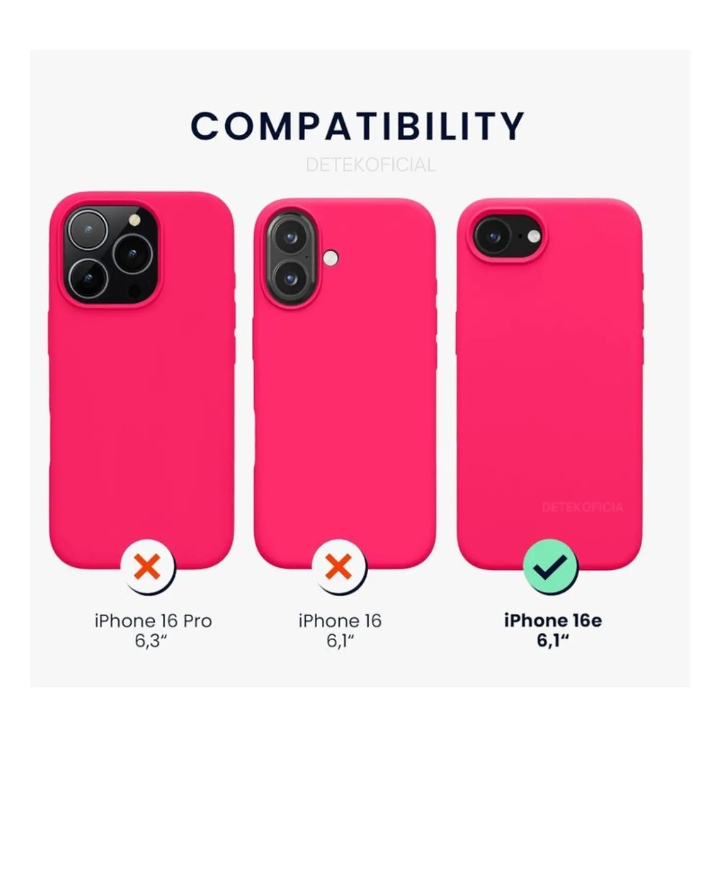 Carcasa silicona color Para iPhone 16e 14